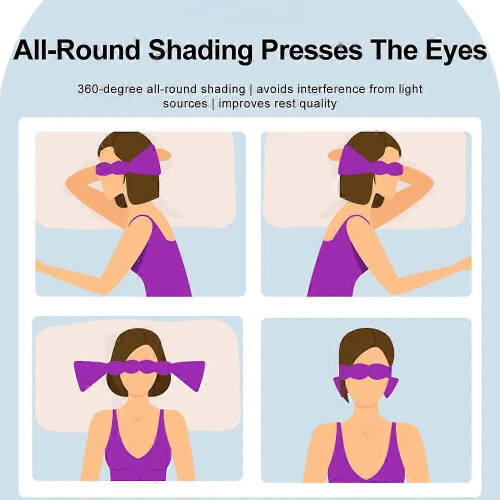 (Pink) Sleep mask | Patented light-blocking design for sleep, travel, and relaxation 1