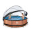 EXIT TOYS EXIT Wood Pool 10ft x 30in with Filter Pump and Dome – Brown 7