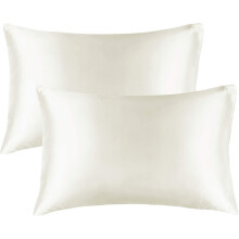 Fronhas de luxo com toque sedoso para cuidados com a pele do rosto, superfície refrescante para dormir com zíper invisível para preservar o