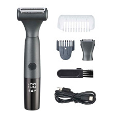 Oppladbar 2-i-1 nese- og ørehårtrimmer for menn og kvinner, feilfri øyenbrynshårfjerner med smertefri, glatt barbering, multifunksjonell kropp