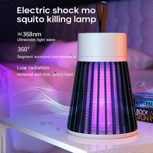 (green) Electronic Mosquito Killer Lamp Portable Radiationless USB Rechargeable 2