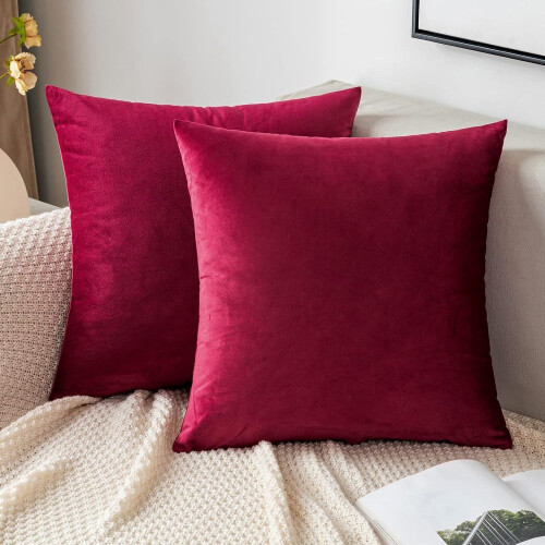 Capas de almofada de veludo para sofá e poltrona, capas de almofada decorativas para sala de estar e quarto, capas de almofada de chenille macias e 1
