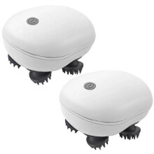 2Pcs Electric Waterproof Scalp Massager with Red LED Light Stress Relief And Hair