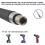 Offset Extension Wrench for Electric Drill,Impact Wrench Extender for Socket Set 5