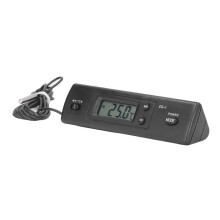 Digital termometer för fordon, noggrann temperaturmätning med vattentät prob Celsius Fahrenheit-omvandling, multifunktionsdisplay för