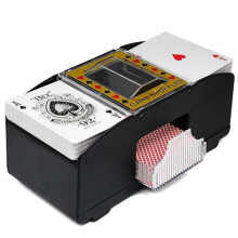 Innovativ kortblandare, batteridriven automatisk kortblandare, avancerad pokerblandningsmaskin för sömlöst spelande, snabb blandningshastighet,