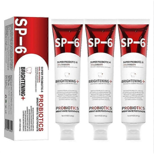 1/2/3PCS SP-6 Probiotics WhiteningToothpasteBrightening &Stain Removing Toothpaste 140g