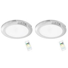 2X Ceiling Light, Rechargeable Motion Sensor Lights Indoor, Magnetic Ceiling Lamp with 3 Dimmable Color Remote Control