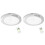 2X Ceiling Light, Rechargeable Motion Sensor Lights Indoor, Magnetic Ceiling Lamp with 3 Dimmable Color Remote Control 1
