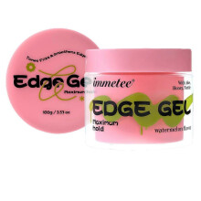 (Red) 1-5x Edge Control Gel with Brush, Hair Styling Gel Flyaway Hair Tamer, Edge Control Gel for Afro Hair 100g,3.52 oz