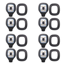 8Pcs USB Rechargeable Light for LED Beanie Hat,Replaceable Light Lamp Cap DIY Hat Light for Men and Women