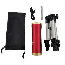 (Lamp With Bracket) Multifunctional Cycling Flashlight USB Charging Fishing Light Ultralight And Waterproof Searchlight Outdoor Accessories