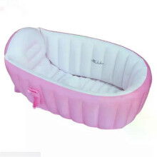 (Pink) Inflatable Pool Baby Swimming Pool Baby BathTub Kids Portable Outdoor Children Basin Bathtub Newborns Swimming Pool