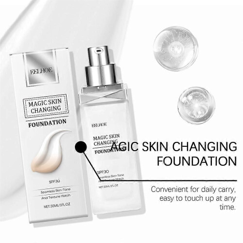 1/2/3pcs Changing Foundation, Colour-Changing Foundation, Colour Changing Foundation for Older Women 1