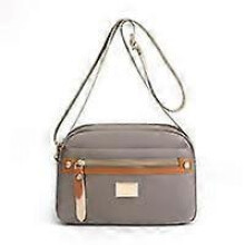 (Milk Tea) 9 Colors Popularate Nylon Crossbody Bag,Waterproof Shoulder Bags with Multi Pockets