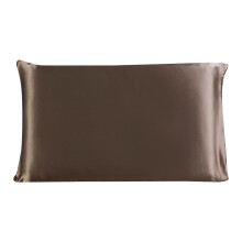 Fronha de seda luxuosa para pele sensível, seda em ambos os lados, capa de dormir em charmeuse de amora 19 momme, fechamento com zíper oculto,