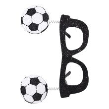 Sport-Motto-Fußball-Kunststoff-elastischer Haarschmuck,-Stil5