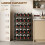 Homcom HOMCOM Wine Rack Freestanding 5-Tier 20-Bottle Capacity Black 2