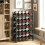 Homcom HOMCOM Wine Rack Freestanding 5-Tier 20-Bottle Capacity Black 6