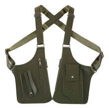 (Army Green) Anti-Theft Shoulder Bag Security Backpack Slim Crossbody Hidden Underarm Chest Pack with Adjustable Straps Compact Travel Organizer