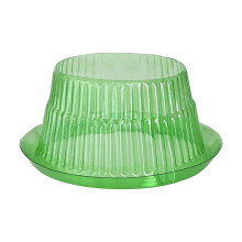 Campana de jardín con máxima penetración de luz, control de calefacción y ventilación del suelo, 6 campanas de material transparente.