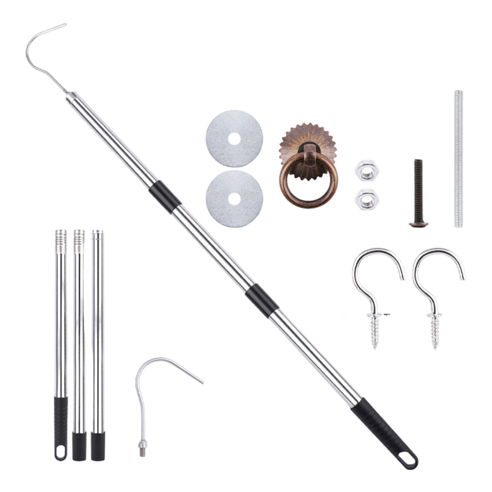 Steel Loft Ladder Pull Down Hook Tool Systems Kit Secure-120Cm 7754004367074