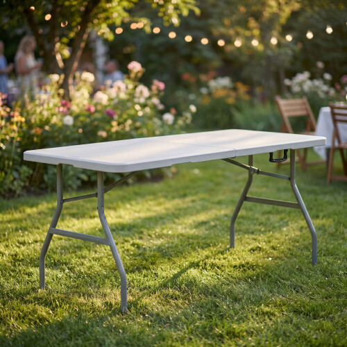 Home Discount (5ft) Folding Camping Table with Handle