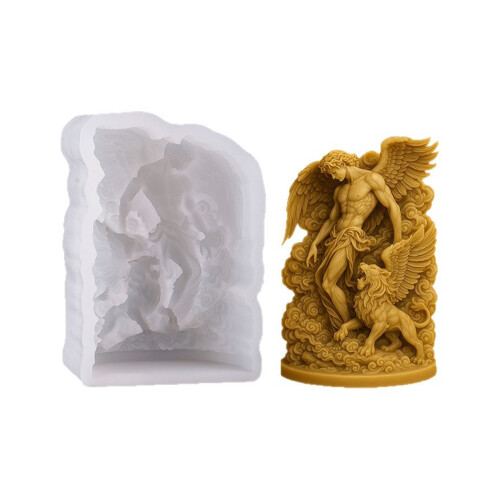 Mythische Kerzen-Silikonformen, Engelsstatue, schnitzende