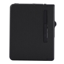 Elegant Sanding Black 2-i-1 cigaretui vindtæt lighter, metal cigaretui lighter med selvopladningsfunktion og automatisk udstødning
