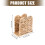 Practical Braided Rattan Napkin Dispenser Suitable For Kitchen 3