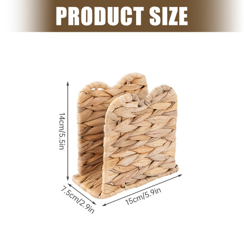 Practical Braided Rattan Napkin Dispenser Suitable For Kitchen 2