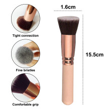 Professioneller Make-up-Pinsel mit einziehbarem Griff für gleichmäßigen Auftrag und vielseitige Anwendung; hochwertige Synthetikborsten für