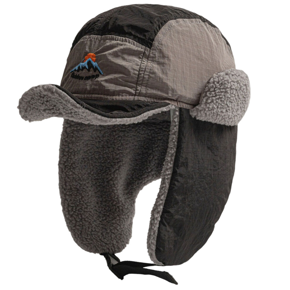 Warm Beanies with Earflaps Warm Trapper Hat Warm Lined-Black-image-OPC-PTCQSCP-NEW