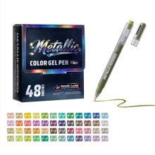 48 Color Metallic Gel Pen Professional Acrylic Gel Pen For Adult