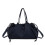 Stylish Crinkled Nylon Handbag With-Blue (30cm 1