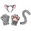 Comfortable Leopard Headpiece Cosplay Headpiece-suit white 1