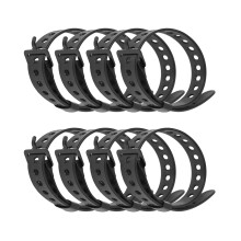 8Pcs 45cm Heavy Duty Silicone Reusable Cable Tie Outdoor Gear