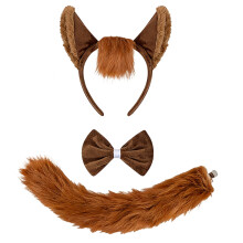Fun And Cartoon Character Hairbands For-Dark brown horse ea3