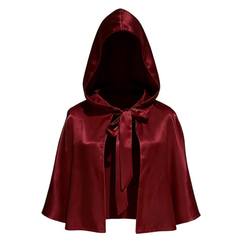 Stylish Theatrical Cape Designed For Quick Character-Burgundy