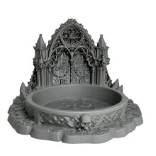Castles Jewelry Dish,Gothic Castles Tray Rings Holder-Gray