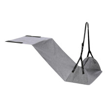 Portable Plane Footrest Adjustable Leg Rest Plane-Light Gray