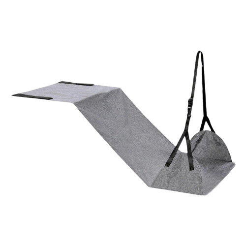 Portable Plane Footrest Adjustable Leg Rest Plane-Light Gray