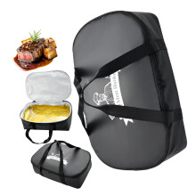 Strong Waterproof Meat Storage Bag For Outdoor Cooking-Black