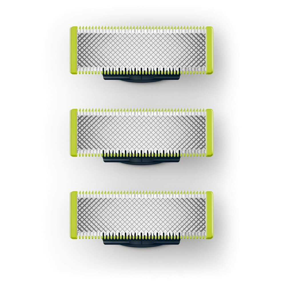 Green 3Pcs Replacement Heads Compatible With The Qp2520 Small T-Blade Shaver, Qp2523, Qp2630 And 6510 Series Shavers, Including Blades.