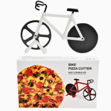 Cortador de pizza con rueda para bicicleta - Cortador de pizza con rodillo, herramienta de cocina para pizza, máquina para hacer pizza