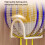 Sturdy Iron Badminton Rack Holder Wall Mount Storage-White 6
