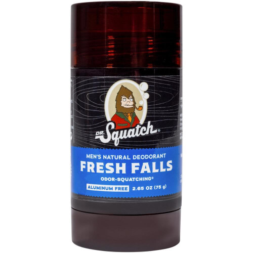 (1 stick) Dr. Squatch Natural Deodorant – Fresh Falls, Aluminum-Free, 75 g
