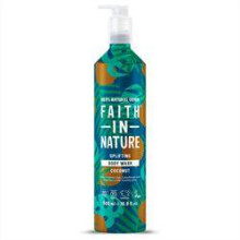 {AISLE B} Faith in Nature | Coconut Body Wash - 500ml Metal | 1 x 500ml