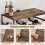 Homcom HOMCOM 30 Bottles Wine Rack, 6 Tier Wine Storage Holder, Rustic Brown 5