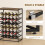 Homcom HOMCOM 30 Bottles Wine Rack, 6 Tier Wine Storage Holder, Rustic Brown 6